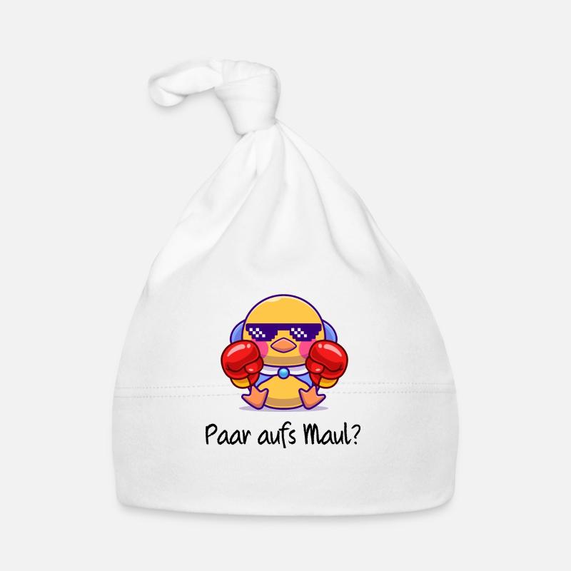 "Paar auf's Maul?" Geschenkidee T-Shirt Mann/Frau Baby Bio-Mütze