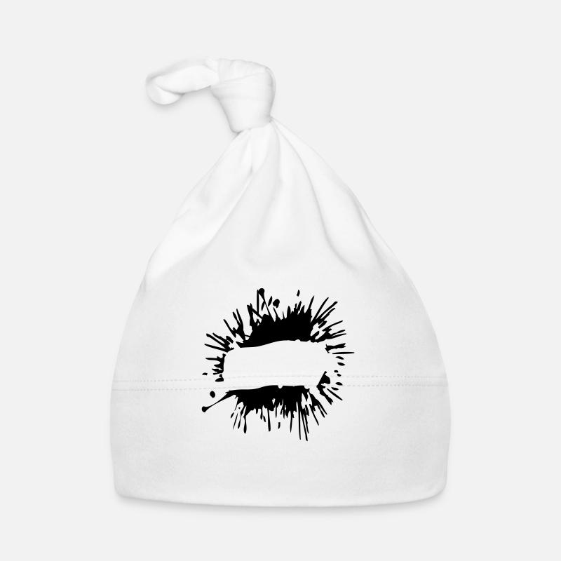 Text einfügen Klecks Baby Bio-Mütze