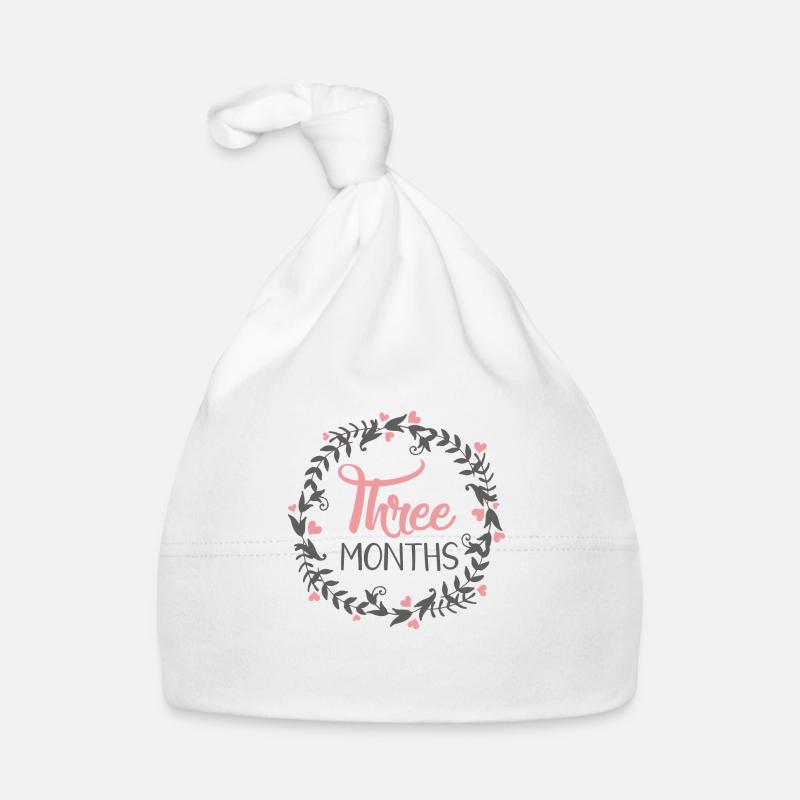 THREE MILESTONES HEART Organic Baby Cap