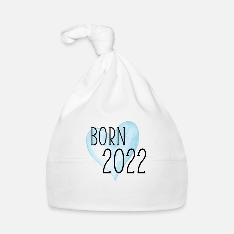 Born 2022 Herz 2 Baby Bio-Mütze