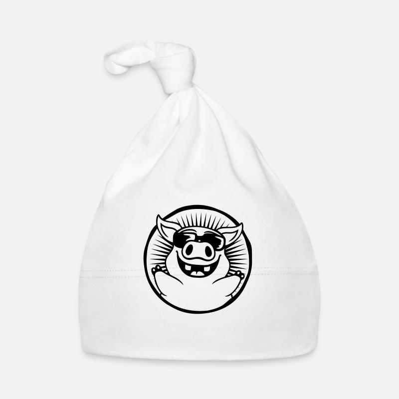 Lunettes de soleil rondes cool Cochon Bonnet bio Bébé