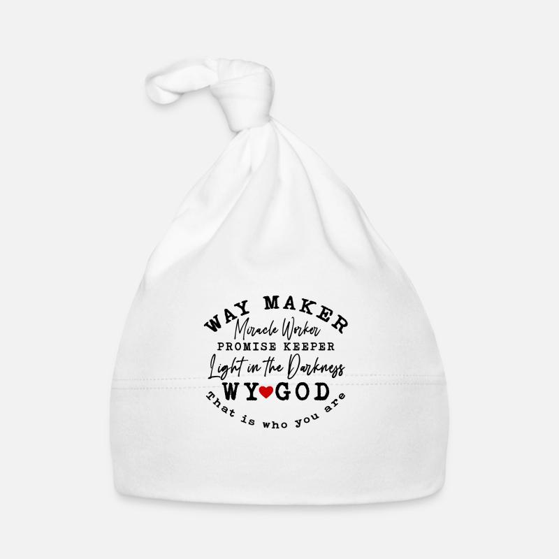 way maker miracle worker promise keeper light in Organic Baby Cap