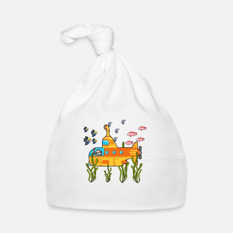 Scuba Diving Sloth Lazy Animal Diving I Gift Organic Baby Cap