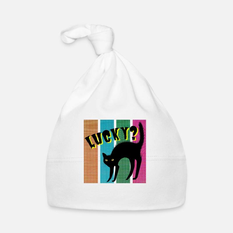 Lucky? Cat Organic Baby Cap
