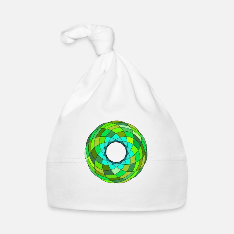 Green iris Baby Bio-Mütze