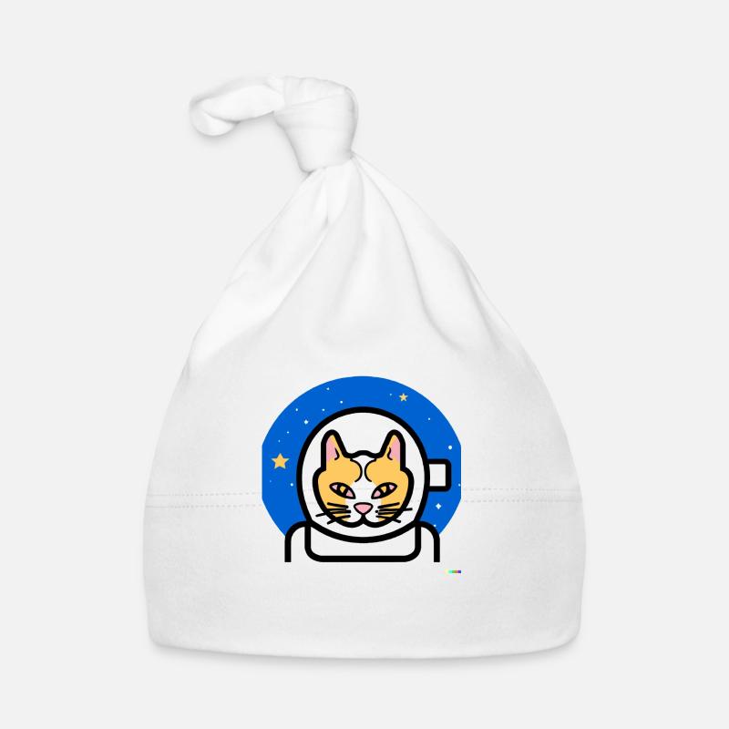 Katzenastronaut Baby Bio-Mütze