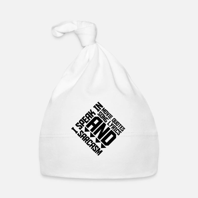 speak lyrics and sarcasm Baby Bio-Mütze