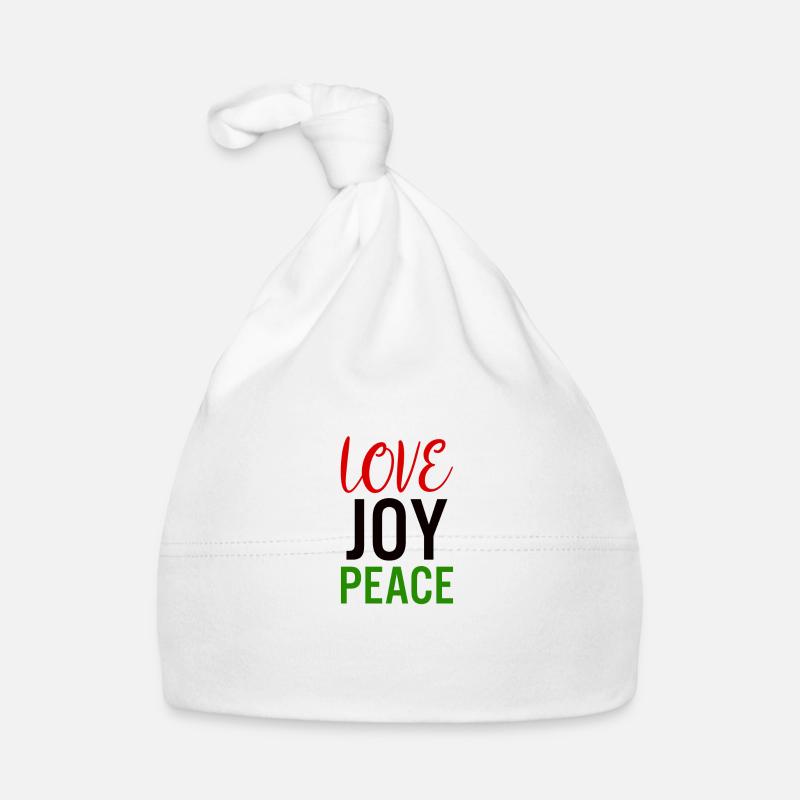 Love Joy Peace Organic Baby Cap