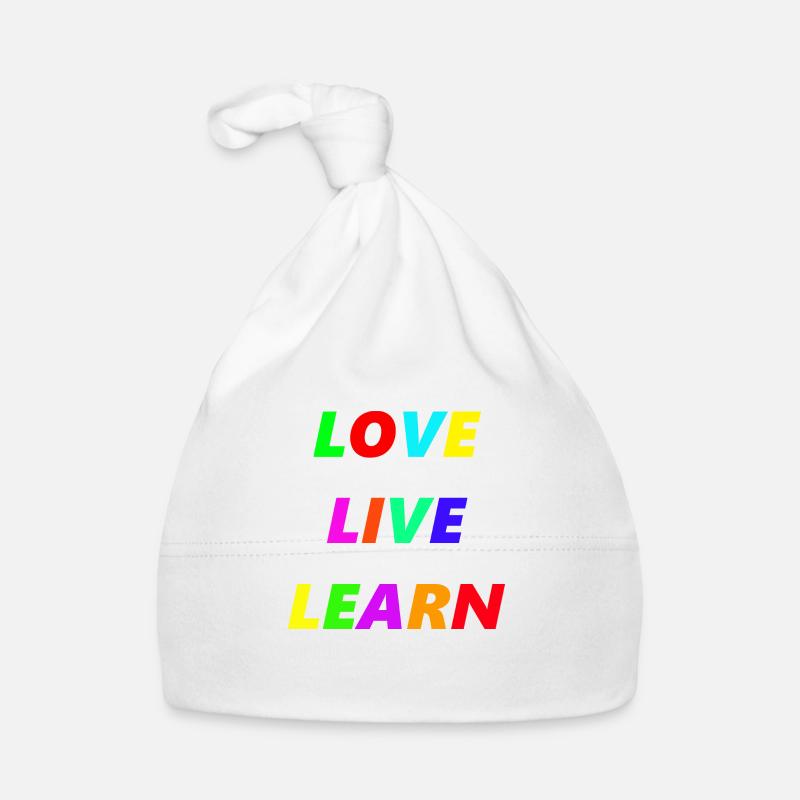 LOVE LIVE LEARN Organic Baby Cap