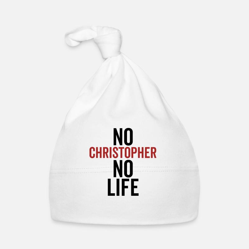 No Christopher No Life Organic Baby Cap