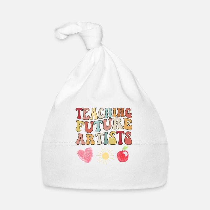 Kunstlehrer Design Kunstlehrerinnen Kunst Schule Baby Bio-Mütze
