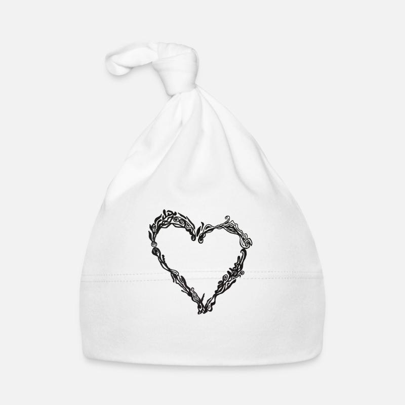 Heart Organic Baby Cap