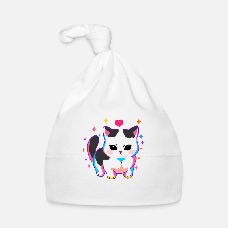Chat sombre Bonnet bio Bébé