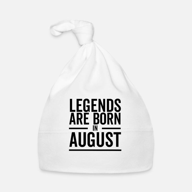 Legenden werden im August geboren Baby Bio-Mütze
