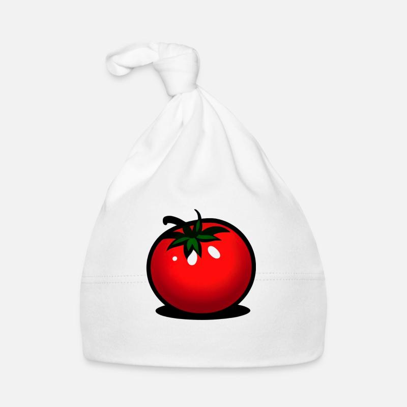 Tomaten Comic Tomate süß Cartoon 8 Baby Bio-Mütze