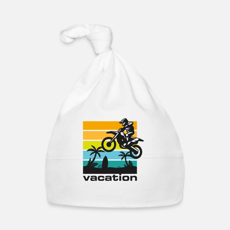 SUPER MOTO sauter en vacances Bonnet bio Bébé