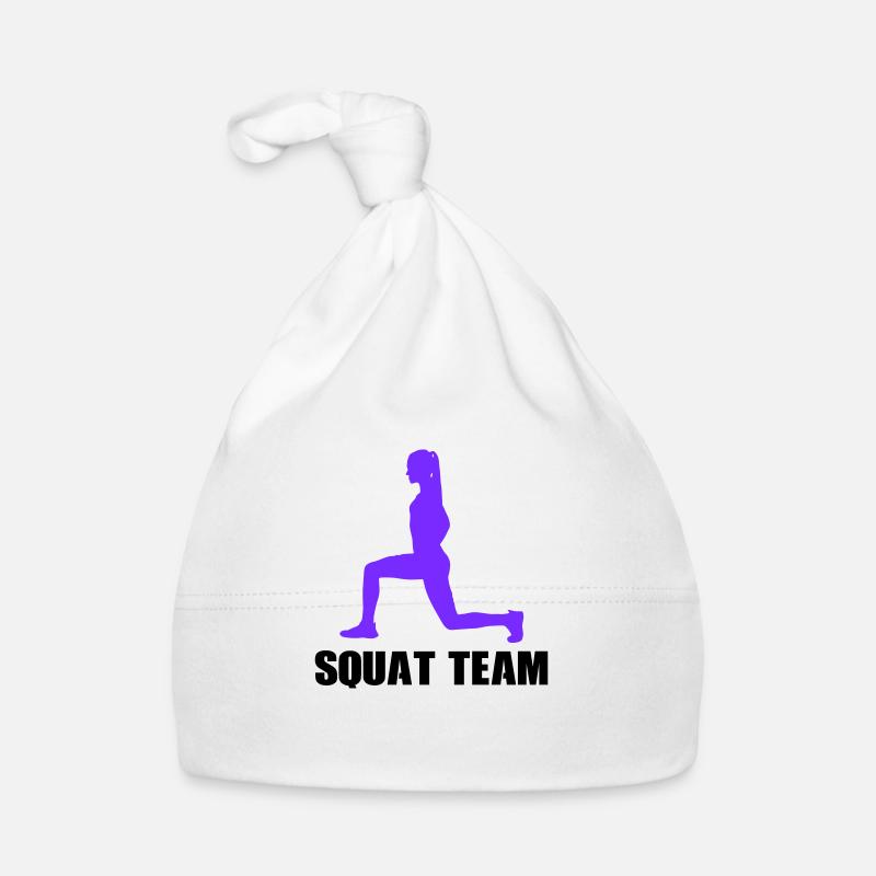 woman squat team Baby Bio-Mütze