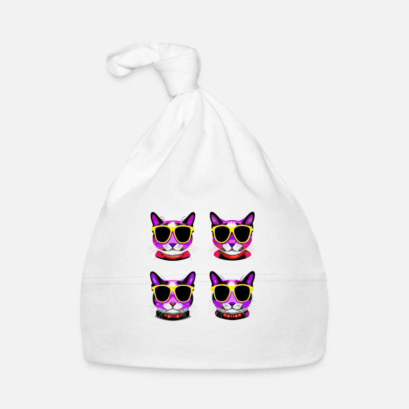 Lunettes pour chat violet Bonnet bio Bébé