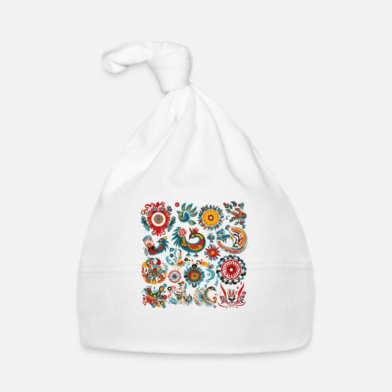 Fleurs et oiseaux Bonnet bio Bébé