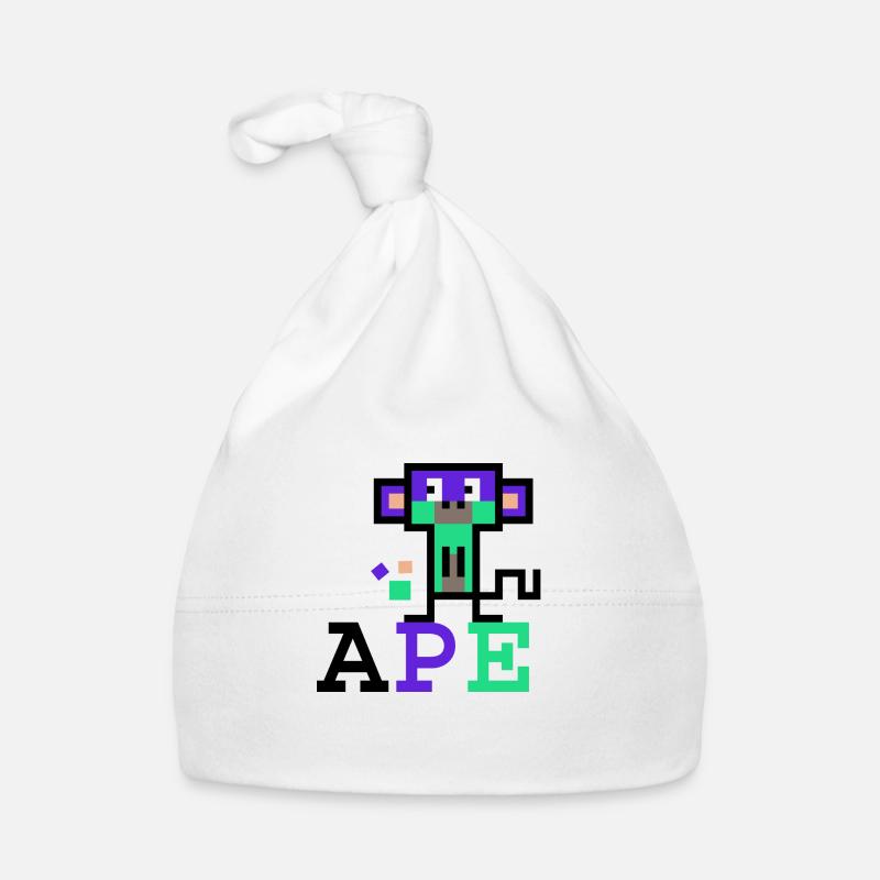 Krypto-Affe 2 - Baby Bio-Mütze - Weiß