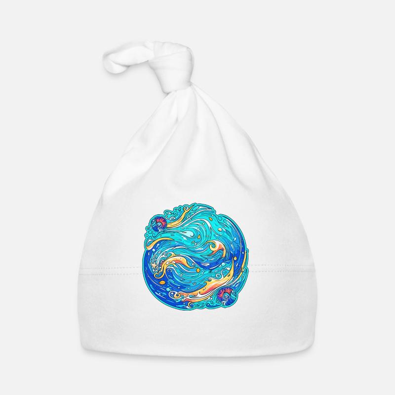 Wilder Ozean Baby Bio-Mütze