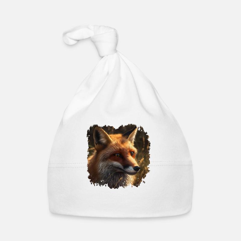 Foxes, as a rule, live near forests Organic Baby Cap