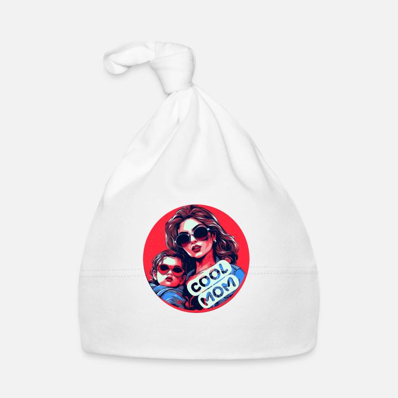 Maman cool - Bonnet bio Bébé - blanc