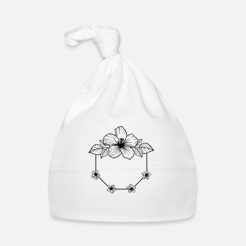 Hibiscus Boho Flower 2 Baby Bio-Mütze