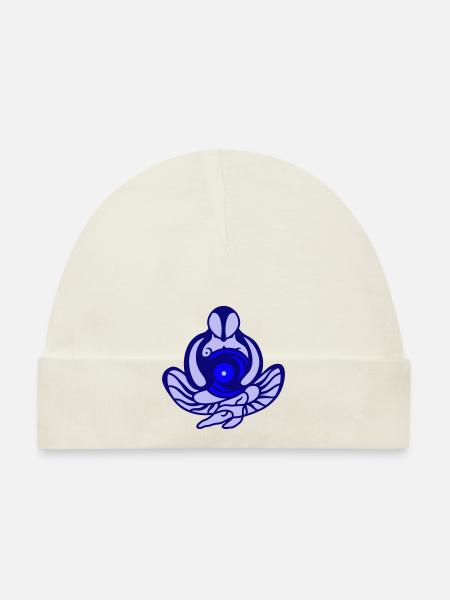 Goal. Success, motivation and concentration - Organic Baby Cap - white - Front