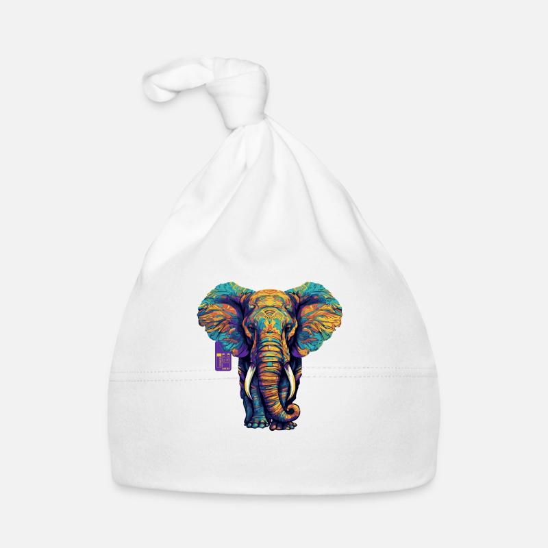 elefant color vector Baby Bio-Mütze
