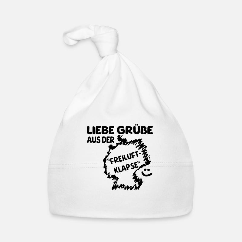 FreiluftKlapse II - Baby Bio-Mütze - Weiß