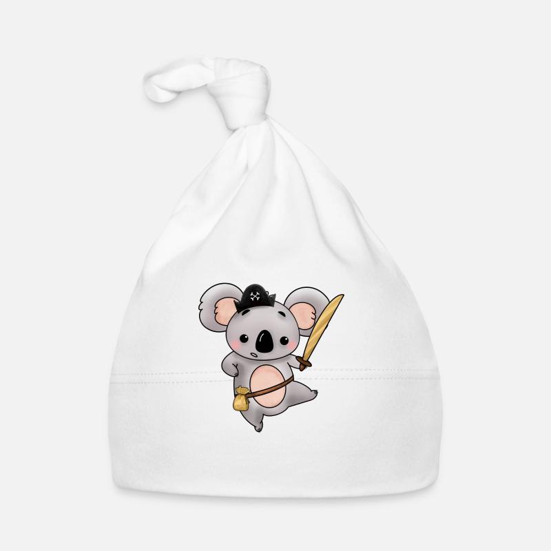 Koala pirate au sabre et à l’or Bonnet bio Bébé