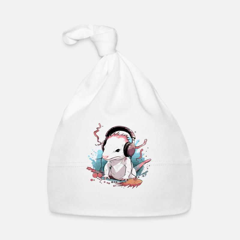 Axo l'axolotl audiophile Bonnet bio Bébé