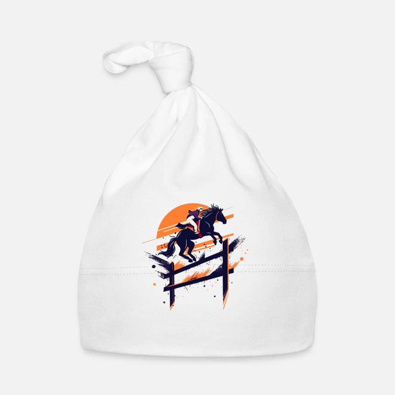 Silhouette de cavalier Bonnet bio Bébé