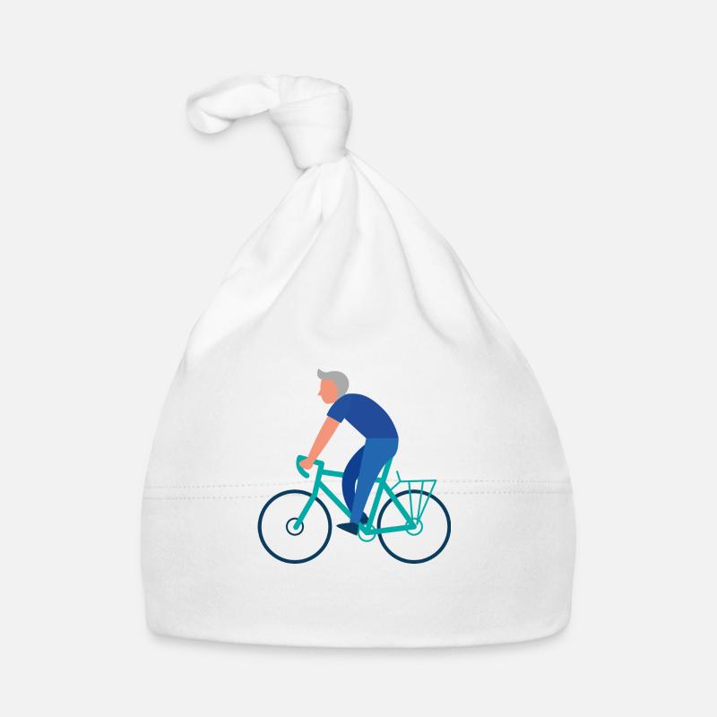 Blue Biker Bonnet bio Bébé