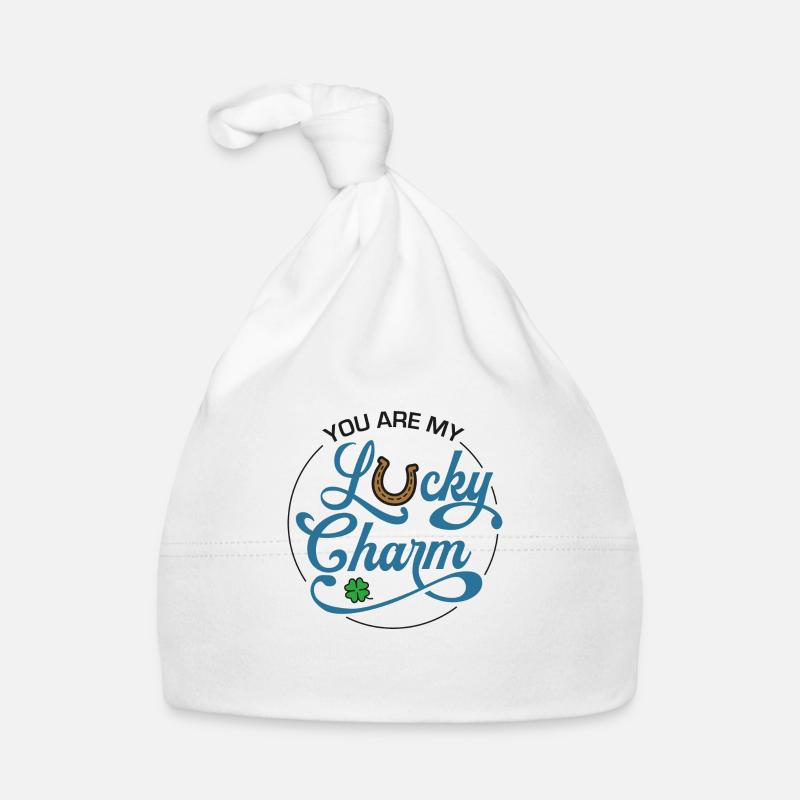 BLEU CHANCEUX - Bonnet bio Bébé - blanc