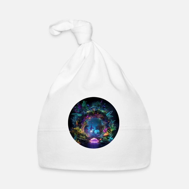 Aventures dans la jungle brillante: Neon Jungle Explore Bonnet bio Bébé