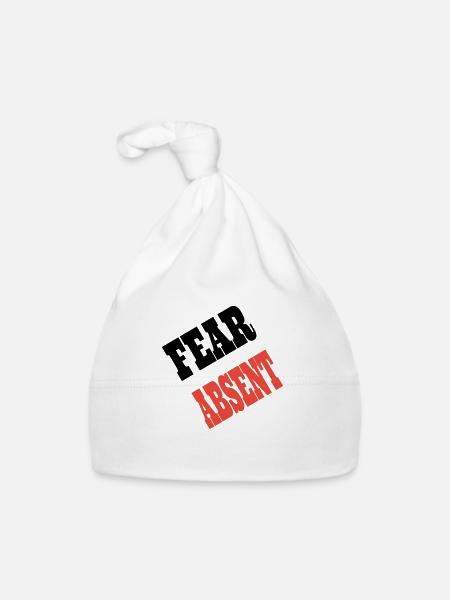 FearAbsent - Organic Baby Cap - white - Front
