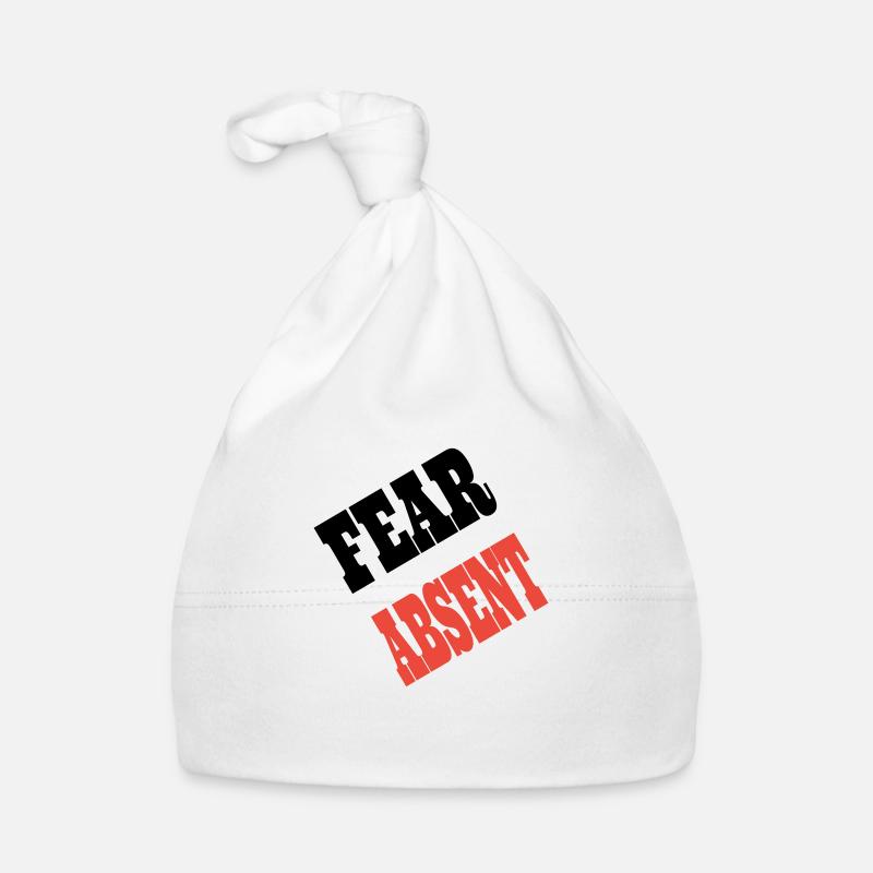 FearAbsent - Organic Baby Cap - white