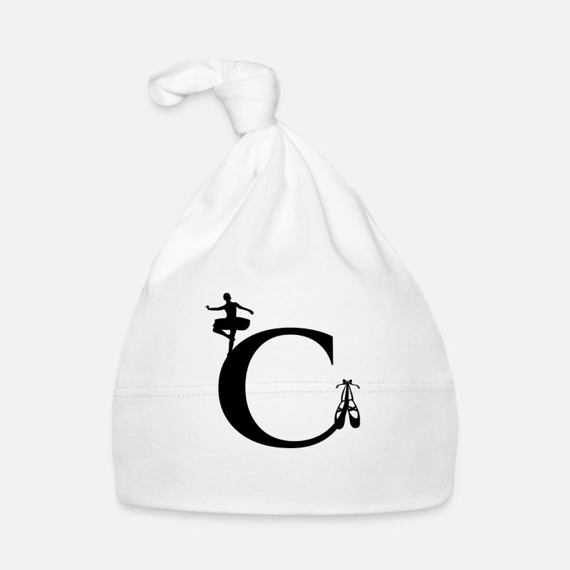 Letter c ballerina Organic Baby Cap