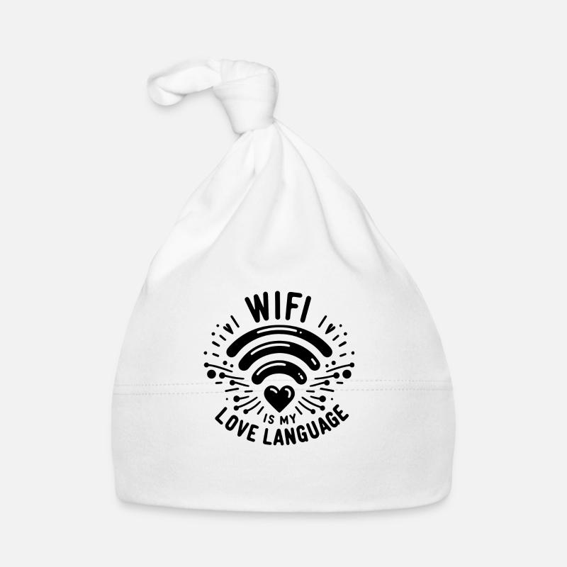 Le WIFI est mon langage d’amour Bonnet bio Bébé