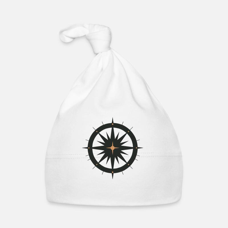 Compass Rose: Navigate Organic Baby Cap