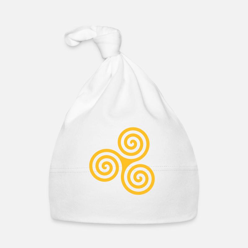 Le Triskell - Bonnet bio Bébé - blanc