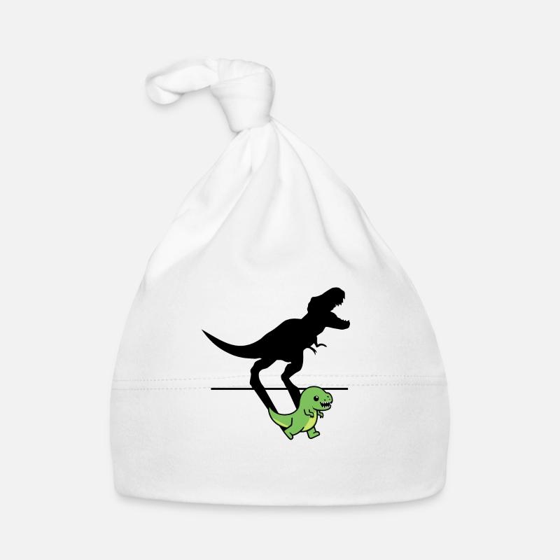 Trex with shadows Organic Baby Cap