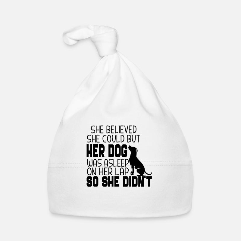 She Believed She Could but Her Dog was Asleep Bonnet bio Bébé