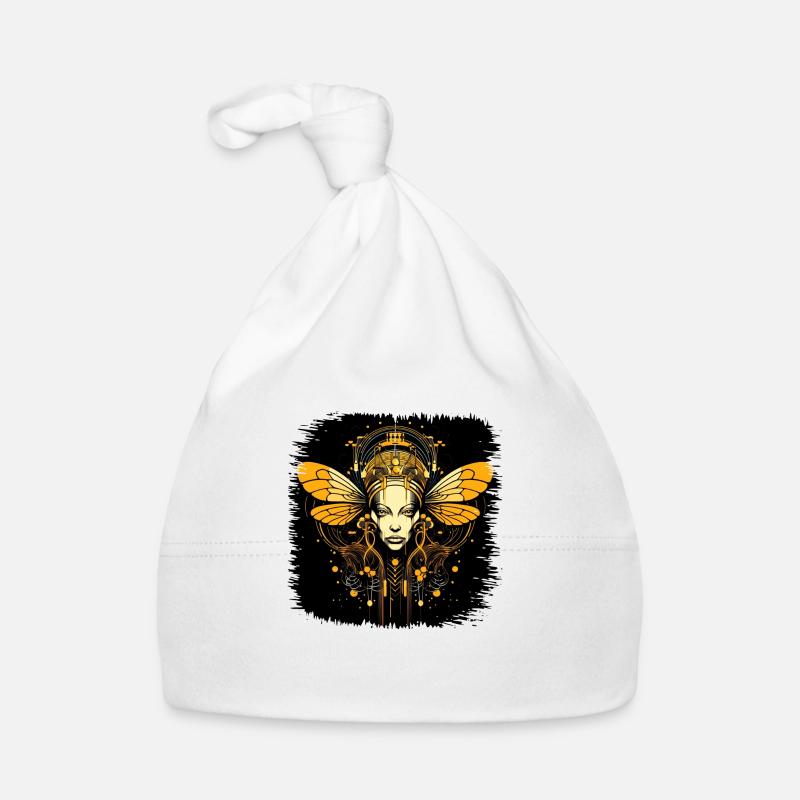 nature bumble bee funny beehive birthday present Baby Bio-Mütze