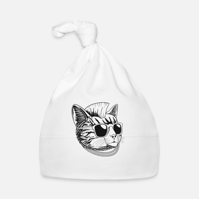 Chat punk Bonnet bio Bébé