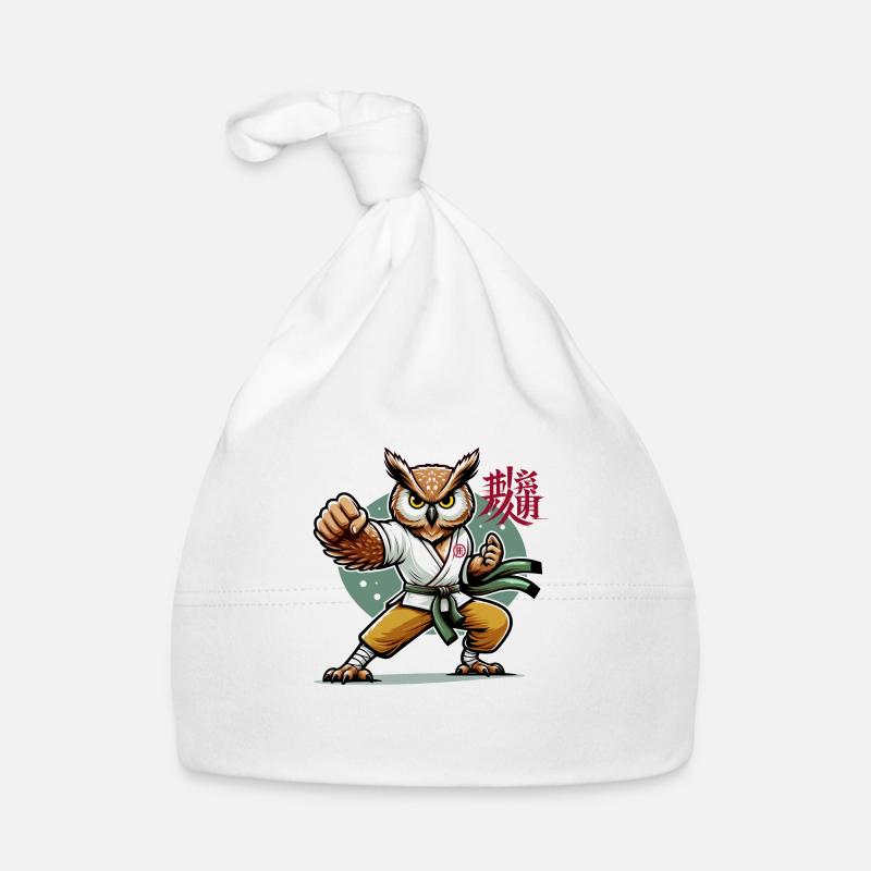 KUNG FU EULE Baby Bio-Mütze