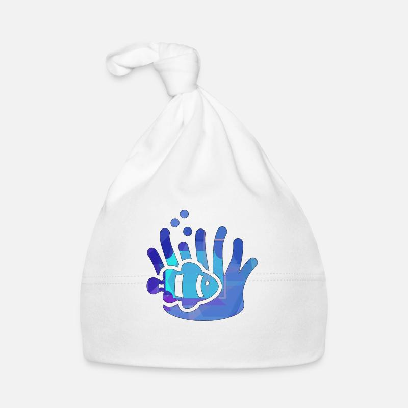 Fisch mit Algen Baby Bio-Mütze