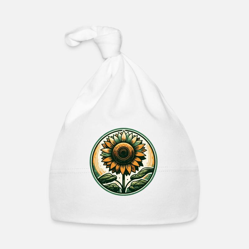 Tournesol Bonnet bio Bébé